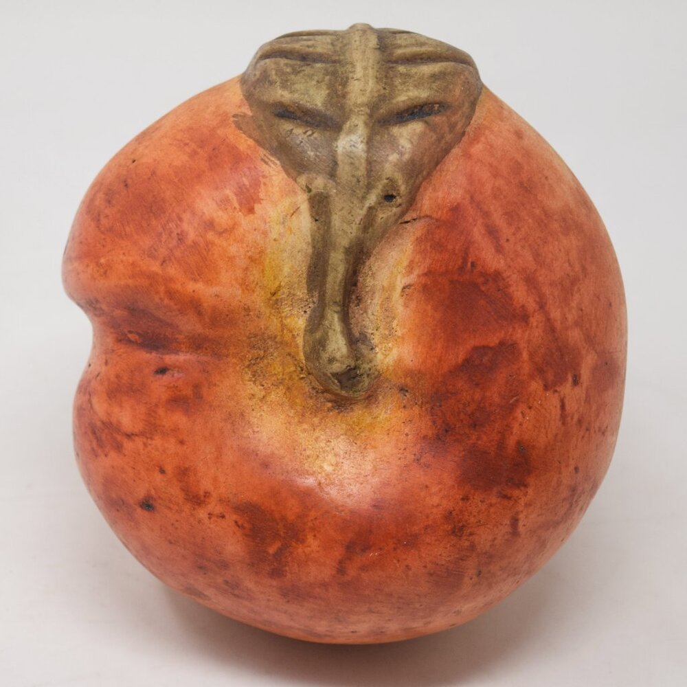 Oversized Peach Statue Fruit Decor Nature Large MCM Cottagecore Farmhouse Granny - Picture 3 of 16
